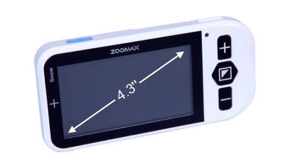 Zoomax handheld video magnifier Snow