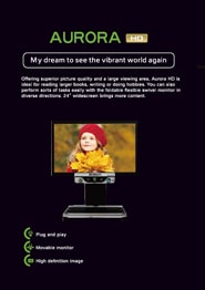Aurora HD brochure cover - Desktop Video Magnifier Low Vision Aids