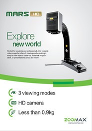 lightest video magnifier mars hd for student