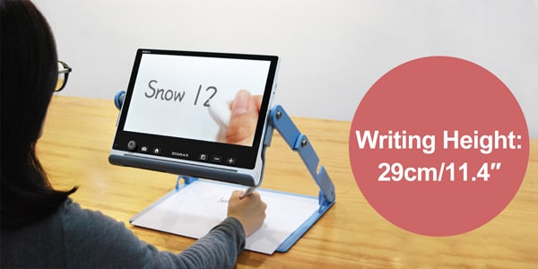 Comfortable Writing Space - Zoomax Snow 12 Video Magnifier