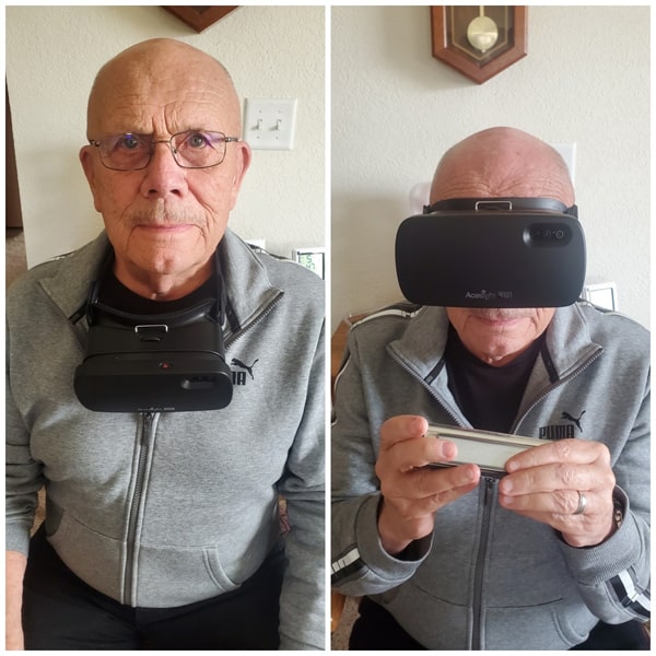 Chuck F. Using Acesight Vr Electronic Glasses For Low Vision