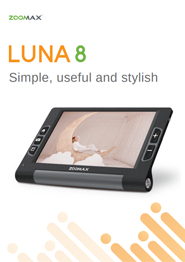 Luna 8 electronic visual aid Brochure Cover