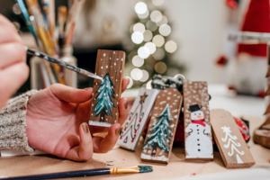 do crafting together with seniors