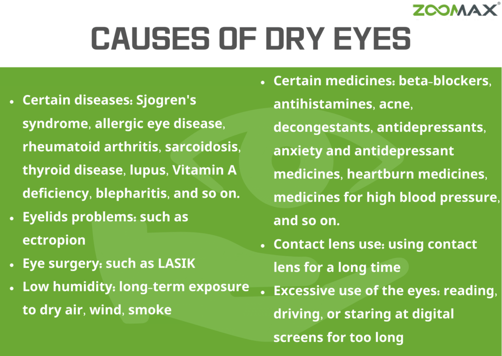 causes of dry eyes