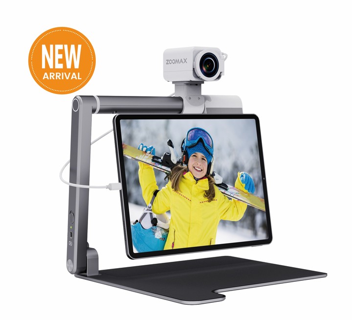 zoomax snow pad portable video magnifier
