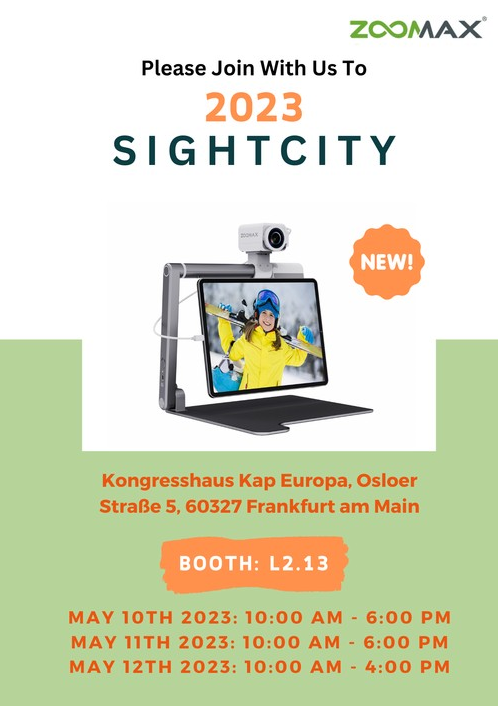 zoomax attend sightcity frankfurt