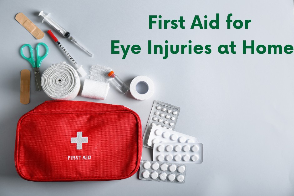 first aid for eye injuries at home