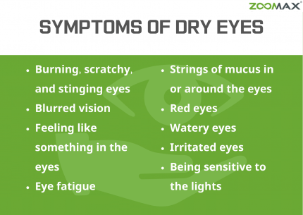 symptoms of dry eyes